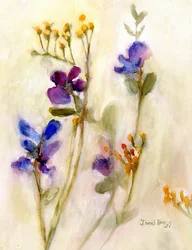 Sweet Pea Floral voor Cierra, ca 2020 (aquarel op papier)