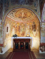 Hrastovlje versterkte kerk, Drievuldigheidskerk, Apostelen (detail)