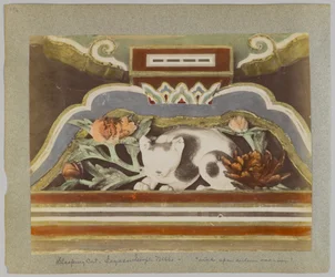 Slapende kat, detail van Tōshō-gū, Nikko, Japan