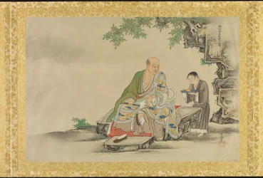 Album met kopieën van Chinese schilderijen