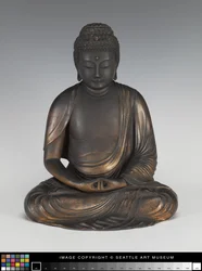 Amida Boeddha op een Lotus Voetstuk