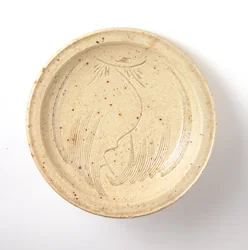 Kom met ingesneden wilgenontwerp (seto aardewerk)