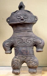Dogu-beeldje Japan, hoogte 20 cm, Neolithicum, Jomon-periode