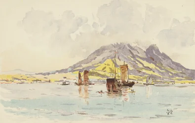 Ho-shang-shan gezien vanaf Ta-lien-wan