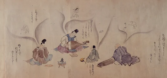 Japanse muzikanten, uit Sadanobu Matsudaira