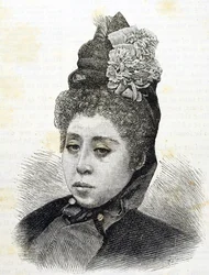 Meiji-periode. Prinses Komatsu van Japan. Illustratie van 1887