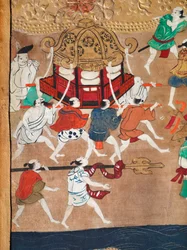 Osakazu Byobu - Japans kamerscherm met acht panelen (schilderij)