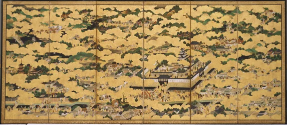Rakuchu rakugai zu (Scènes in en rond
de hoofdstad)