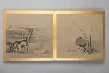 Dertig schilderijen van vogels, bloemen en landschap, eind 18e eeuw (album; zijde)