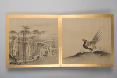 Dertig schilderijen van vogels, bloemen en landschap, eind 18e eeuw (album; zijde)
