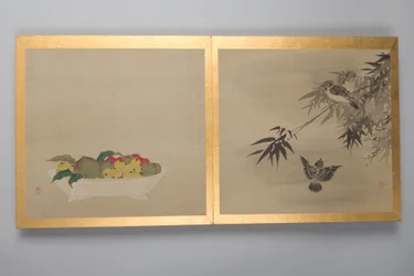 Dertig schilderijen van vogels, bloemen en landschap, eind 18e eeuw (album; zijde)