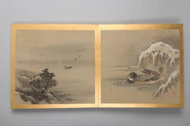 Dertig schilderijen van vogels, bloemen en landschap, eind 18e eeuw (album; zijde)