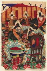 Drie bladen van een drieluik, 1868-1912