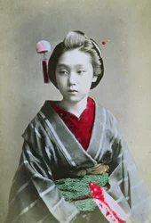 Jong Meisje in een Kimono, ca. 1860-70