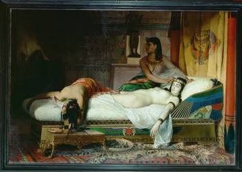 Dood van Cleopatra (schilderij op doek)