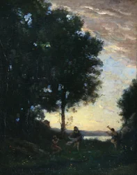 Dansende faunen en nimfen
