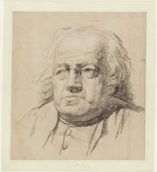 Halffiguurportret van een oude man