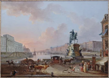 La Monnaie, de Pont Royal en het Louvre, gezien vanaf het terre-plein van de Pont-Neuf, circa 1775