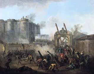 De bestorming van de Bastille op 14 juli 1789