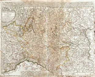Zwitserland (Kanton: Ticino), Italië (Regio: Aosta Valley, Piëmont, Lombardije, Trentino-Alto Adige, Veneto, Friuli-Venezia Giulia, Emilia-Romagna, Toscane, Ligurië)