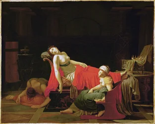 Dood van Cleopatra (olieverf op doek)