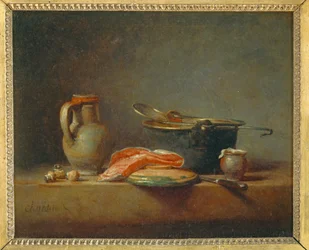 La marmite de cuivre - Stilleven met koperen pot ...