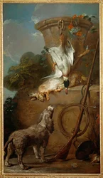 De spaniël (schilderij op doek)