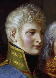 Portret van Tsaar Alexander I van Rusland (detail)