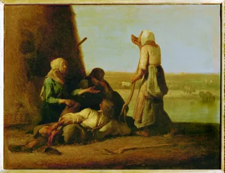 Le Repos des Faneurs, de rest van de hooimakers (schilderij op doek)