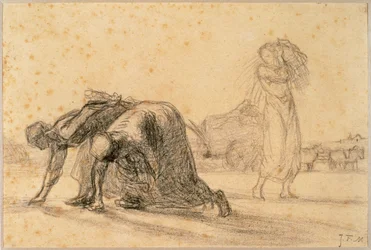 De sprokkelaars, vóór 1857 (tekening)
