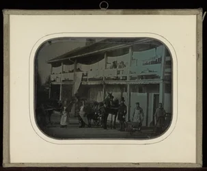 Achteraanzicht van het landhuis van Jean-Gabriel Eynard in Beaulieu