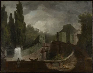 De grote trap van de Villa d