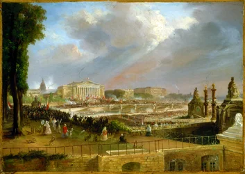 Proclamatie van de Republiek op het portiek van de Kamer van Afgevaardigden, 4 mei