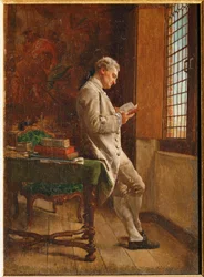 Le liseur blanc - de lezer in het wit (hijgend)