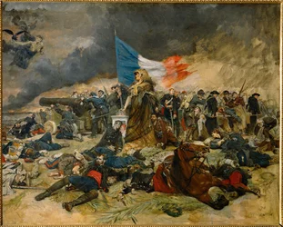 Le siege de Paris (schilderij op doek)
