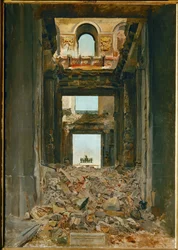 De Arc de Triomphe du Carrousel (olieverf op doek)