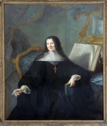 Portret van Anne Geyssans de Clermont-Chatte, abdis van Chelles (overleden in 1789)