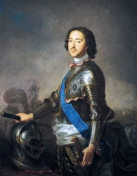 Portret van Peter I bekend als Peter de Grote