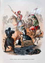 Ibrahim Pasha vecht tegen de Wahabis, Saoedi-Arabië, 1811-1818 1847