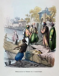 Mahomet Ali arriveert in Constantinopel, c1847
