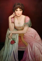 Portret van de zangeres Genevieve Vix (1879-1939)
