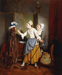 Het Kleden van een Mannequin; La Toilette de Mannequin, 1835