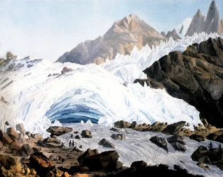 Chamonix: bron van de Arveyron, ca. 1800