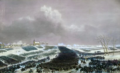 De slag bij Preussisch-Eylau op 8 februari 1807
