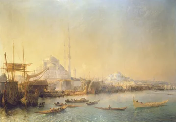 Een uitgebreid uitzicht over Constantinopel en de Gouden Hoorn, 1840