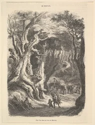 Een uitzicht in het bos van Morvan, 1837-66