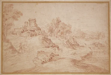 Landschap met een kasteel, 1716-18