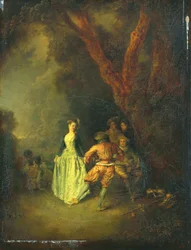 De landelijke dans, ca. 1711