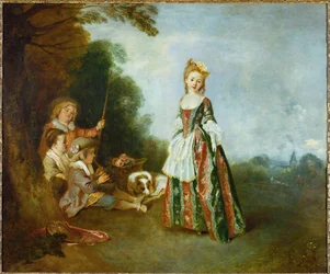 De dans, ca.1719 (olieverf op doek)