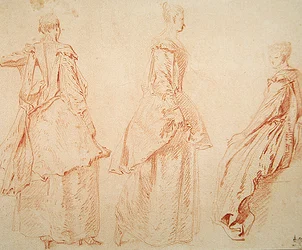 Drie Vrouwen, Een Zittend aan de Rechterkant